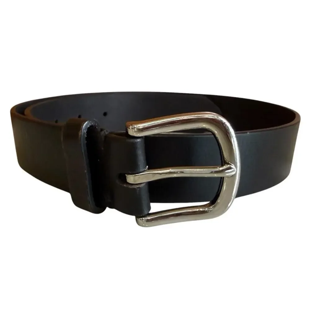 Banana Republic Classic Leather Belt Black XS